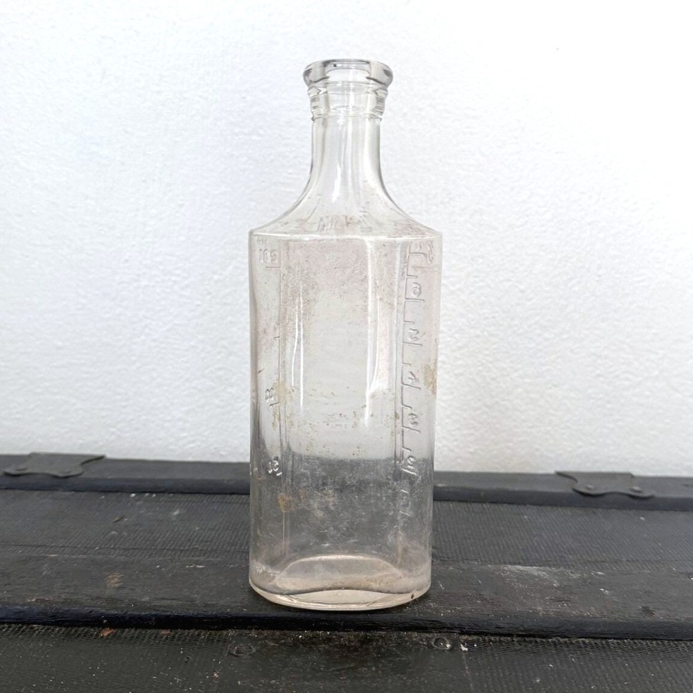 Vintage Owens Clear Glass Bottle 3VIII Apothecary Medicine Bottle - Picture 1 of 7